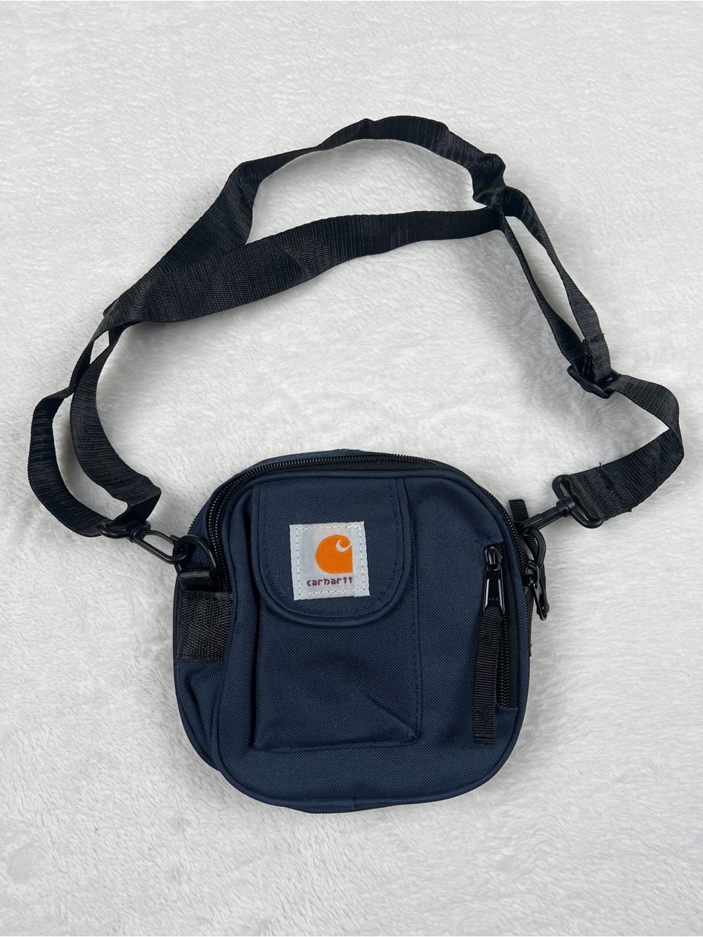 Carhartt WIP Essentials Crossbody Bag Dark Navy Adjustable Strap